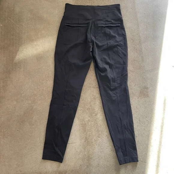 Athleta Delancy Shine Tight Womens M Black Stretch Pull On - Picture 5 of 6